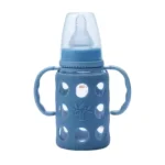 Minitree Glass Feeding Bottle with Silicon Cover Protection - 120ml (3+ month) - Image 7