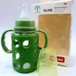 Minitree Glass Feeding Bottle with Silicon Cover Protection - 120ml (3+ month) - Image 6