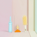 3 in 1 Multipurpose Silicone Feeding Bottle Cleaning Brush (cat cartoon pattern) - Image 2