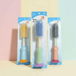3 in 1 Multipurpose Silicone Feeding Bottle Cleaning Brush (cat cartoon pattern)