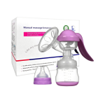 Manual Breast Pump - Adjustable Suction Silicone Hand Pump Breastfeeding