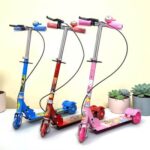 Lighting Rubber Wheel Kick Scooter