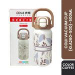 Colii 500ml Kanglin Floral Print Thermos Water Bottle